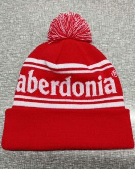 Aberdon winter hat Red and White One Size read below