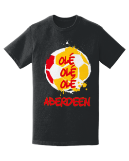 OLE OLE OLE RED GOLD ABERDEEN D2 FOOTBALL