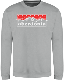 ABERDONIA SNOWY MOUNTAIN RED WHITE hoodies and sweatshirts