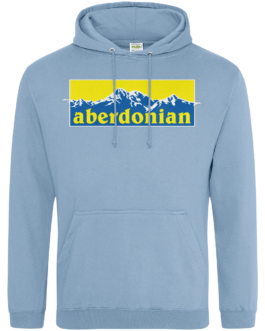 ABERDONIAN SNOWY MOUNTAIN SWEDISH COLOURS hoodies and sweatshirts